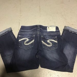 Silver Jean capris